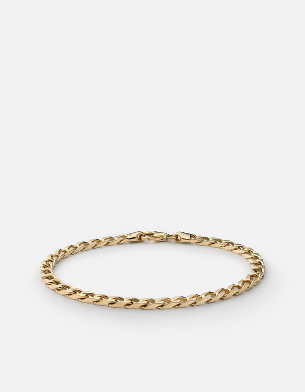 Miansai 4mm Cuban Chain Bracelet Gold Vermeil