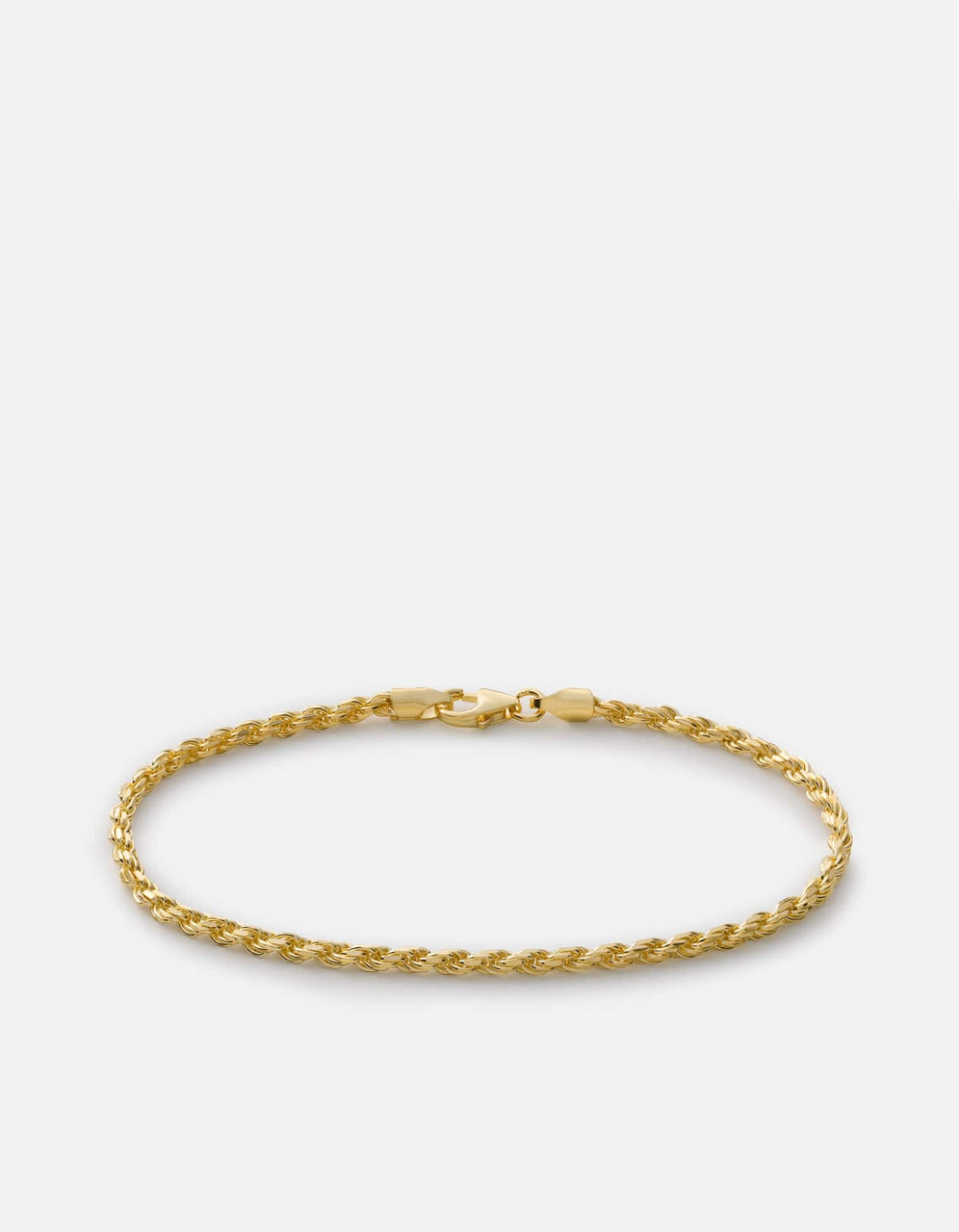 Miansai 2.4mm Rope Chain Bracelet Gold Vermeil