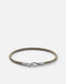 Miansai Snap Rope Bracelet w/ Sterling Silver in Polished Sage