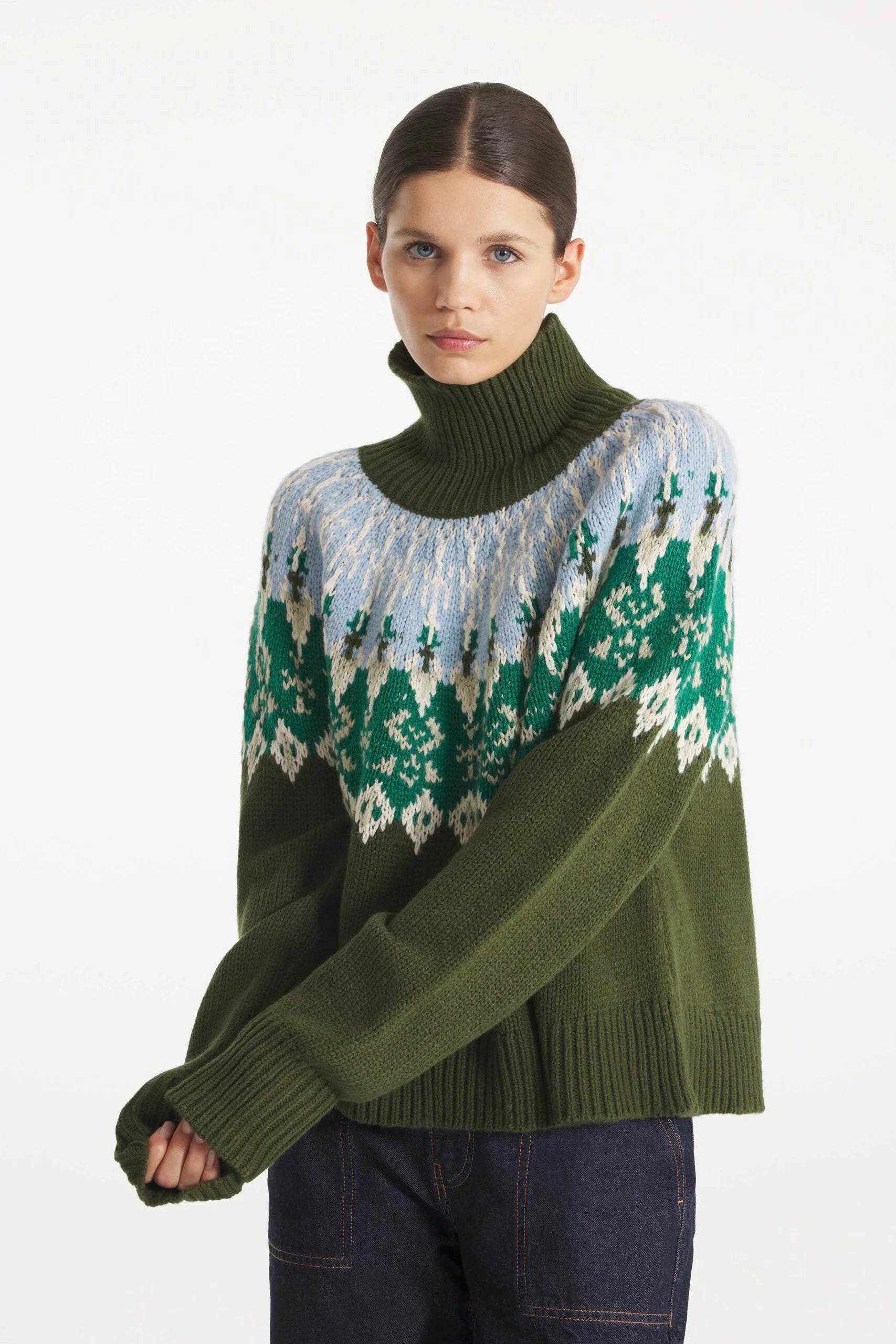Le Mont St Michel Sileda – Oversize Jacquard Sweater