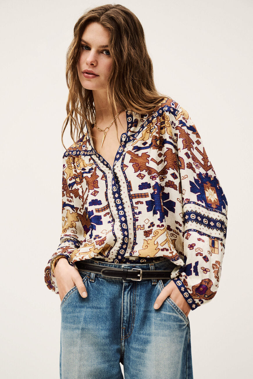 Ba&sh Varone Printed Blouse
