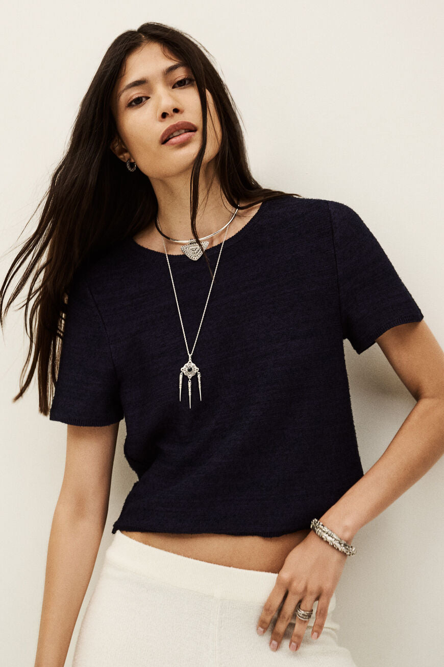 Ba&sh Kenza Top - Navy