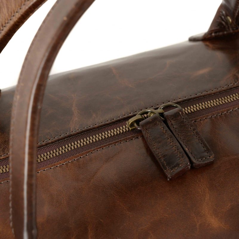 Moore and Giles Benedict Weekend Bag - Brompton Brown