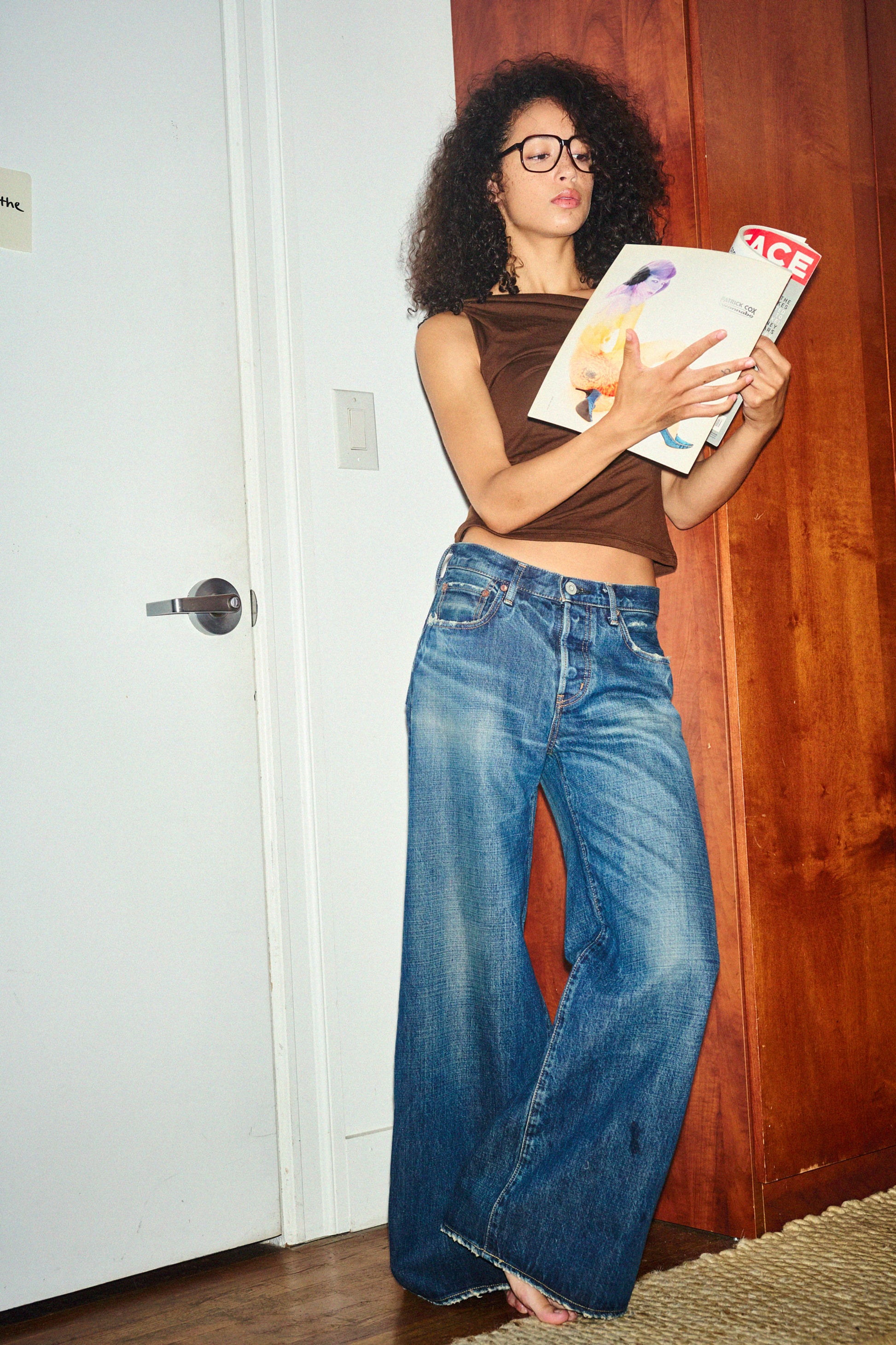 Moussy Mcdavid Straight Baggy Jean - Dark Blue
