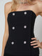 L'Agence Fay Strapless Bustier - Black