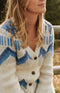 Faherty Icelyn Fairisle Cardigan - Frosty