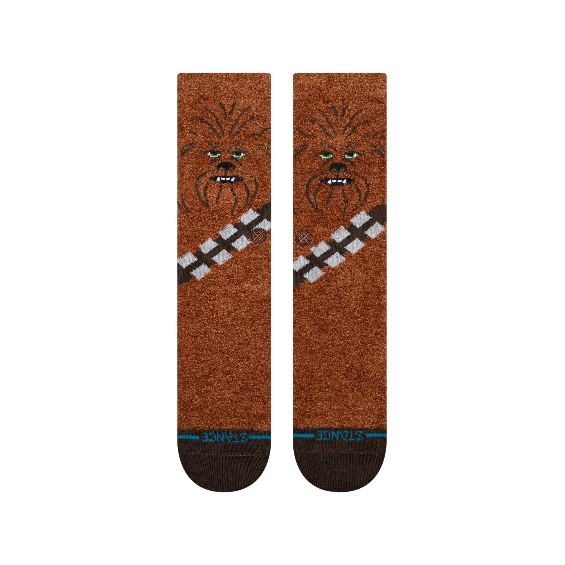 Stance Star Wars Poly Fuzzy Crew Socks - Chewie/Brown