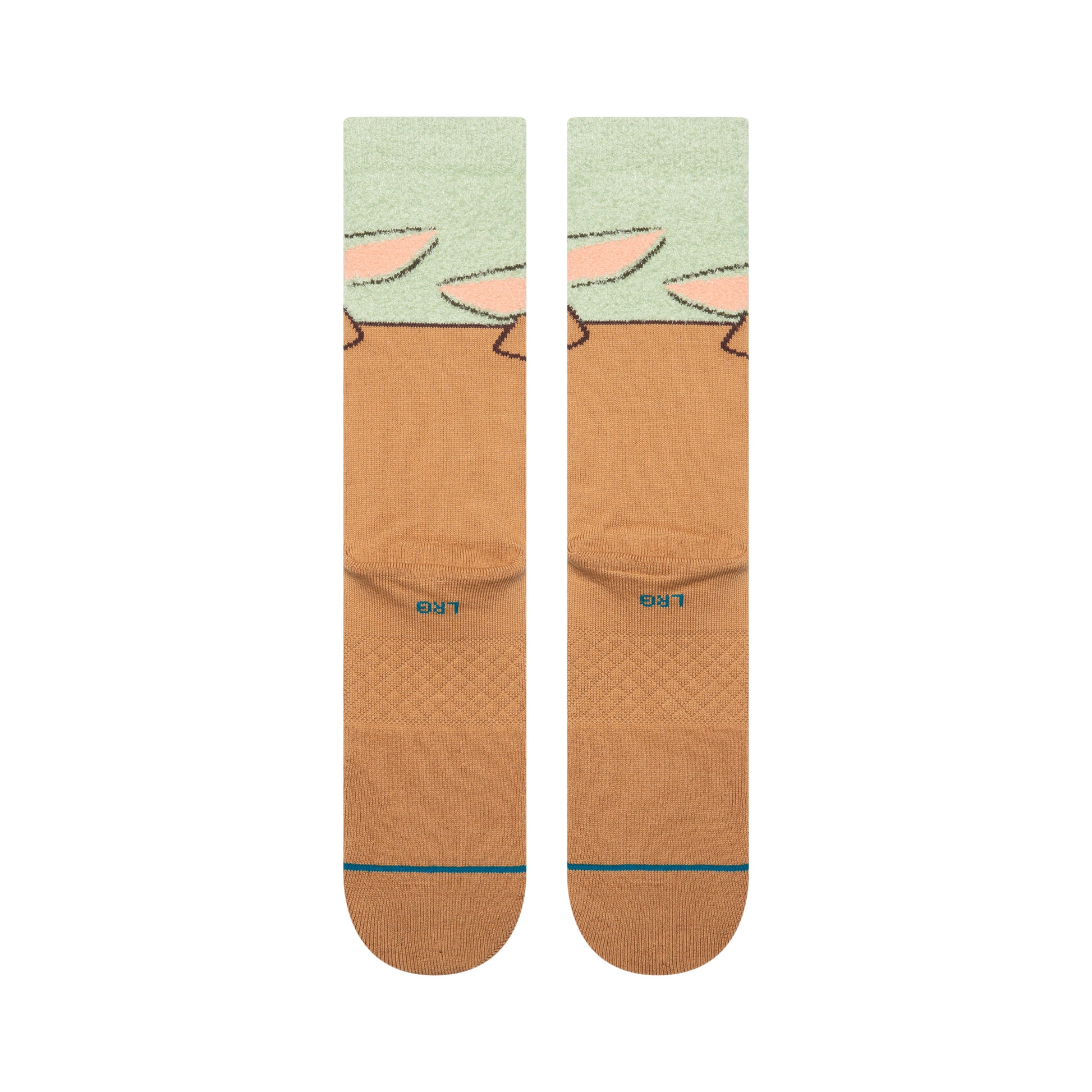 Stance Star Wars Poly Fuzzy Crew Socks - Grogu/Green