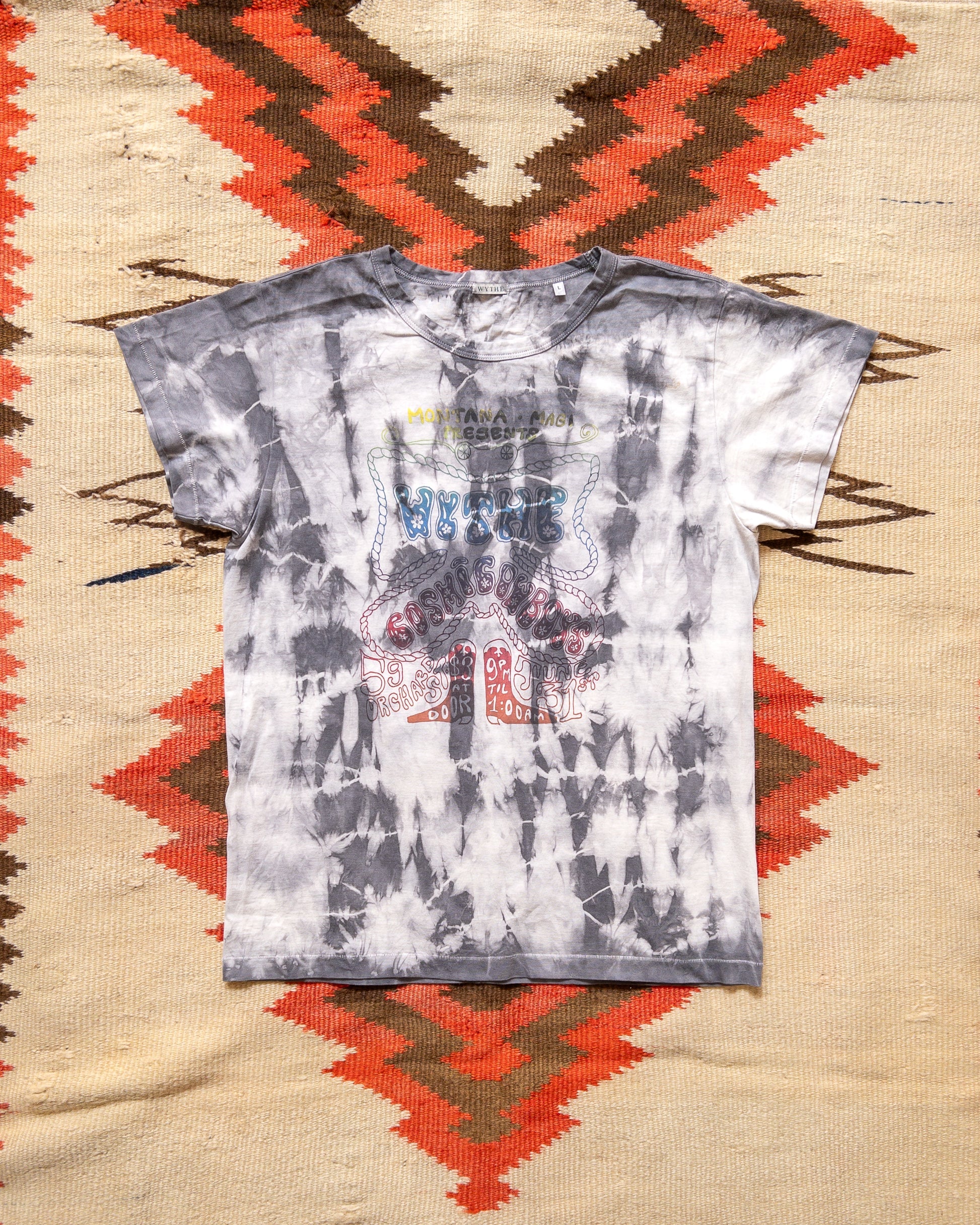 Wythe Shibori Tie-Dye Concert Tee - Taro