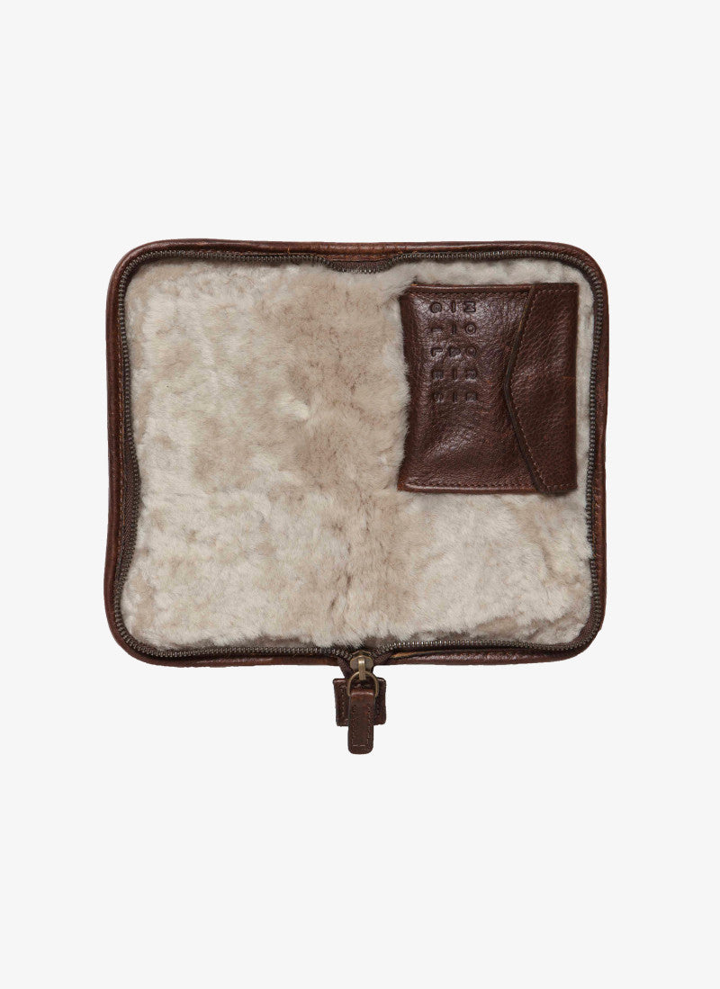 Moore & Giles Accessories Case - Titan Milled Brown