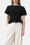 Closed Crinkle Effect Top - Black