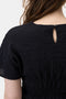 Closed Crinkle Effect Top - Black