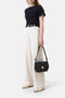 Closed Crinkle Effect Top - Black