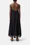 Closed Cotton Maxi Dress - Black