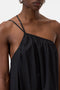 Closed Cotton Maxi Dress - Black
