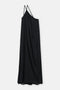 Closed Cotton Maxi Dress - Black