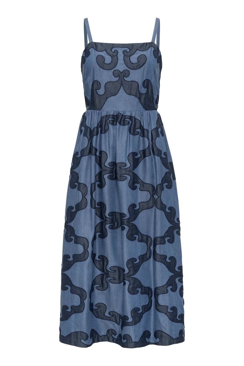 Carolina K Della Dress - Tencel Denim