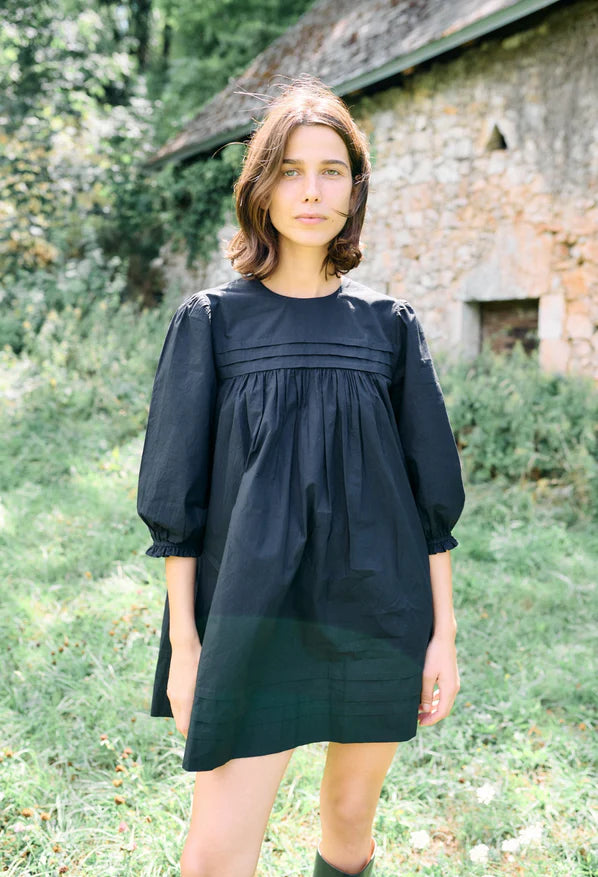Ciao Lucia Jolin Dress Black Cotton Poplin