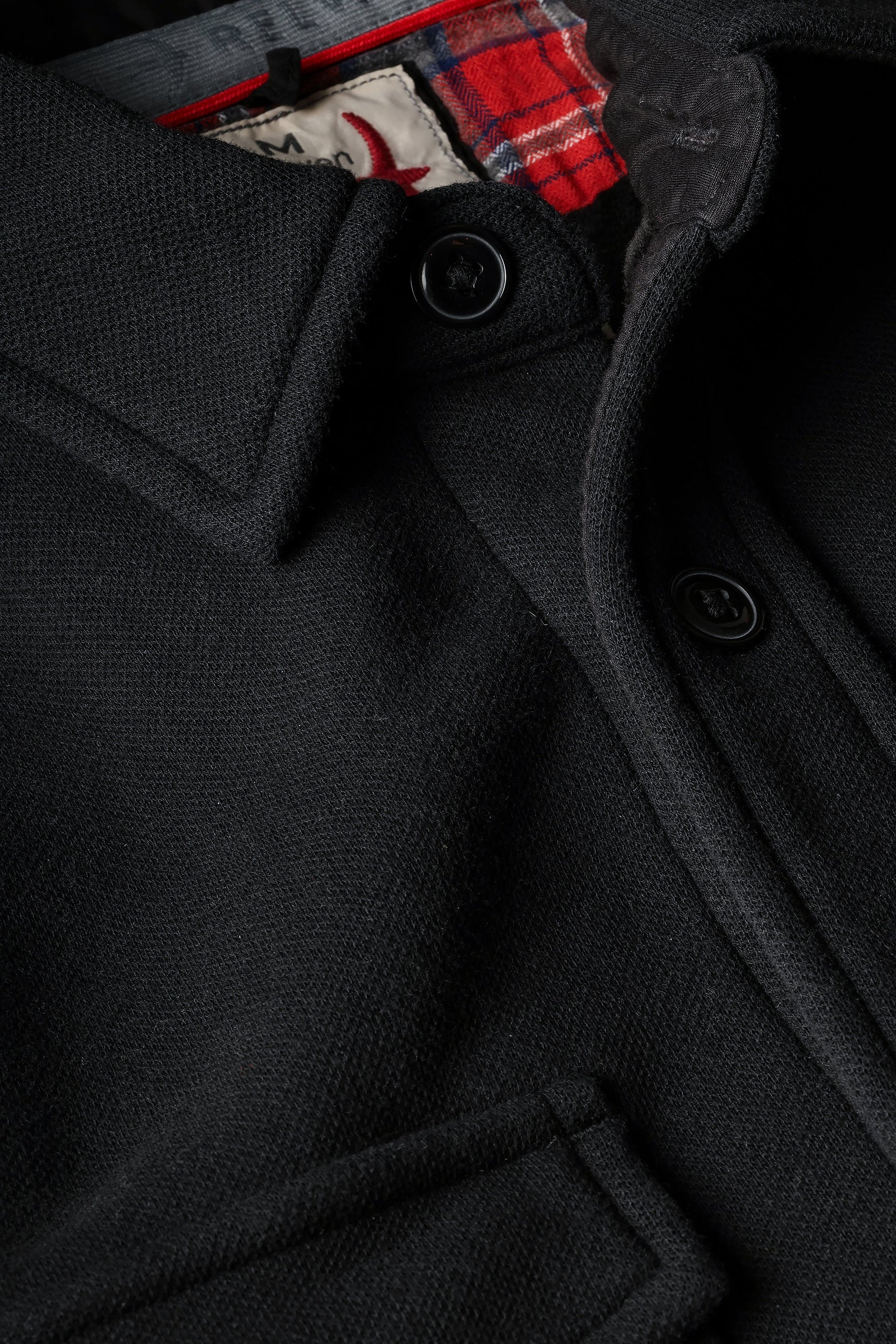 Relwen Pique Fleece Workshirt - Black