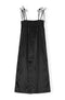Ganni Double Satin String Long Dress