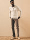 Faherty Jackson Quarter Zip Sweater - Ivory Ice Heather