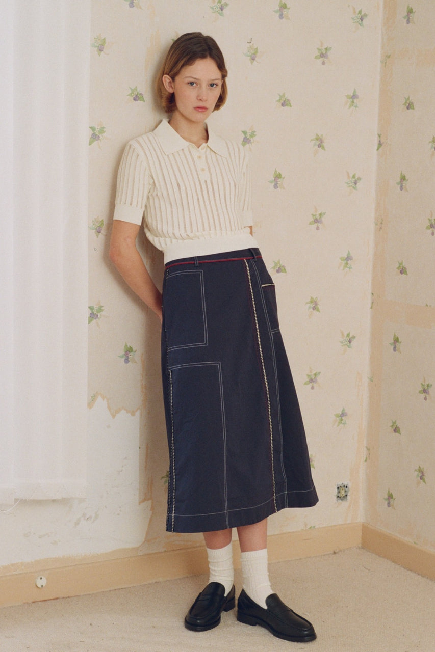 Le Mont Saint Michel Jaquime Workwear Skirt