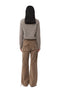 Ganni Brown Brushed Alpaca O-Neck Sweater