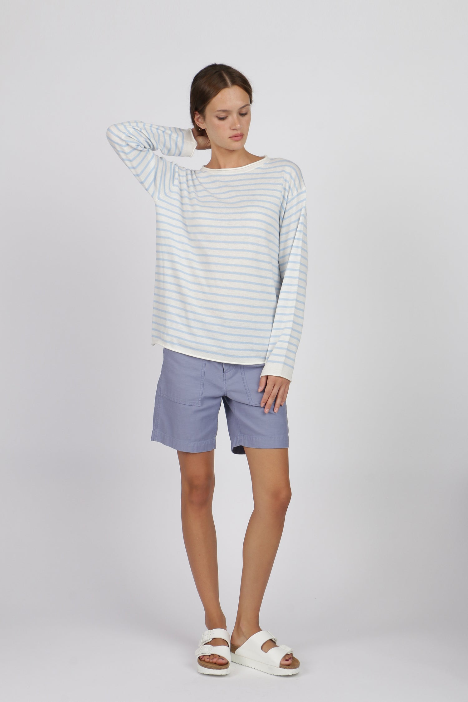 G1 Pull On Sweater - Light Blue