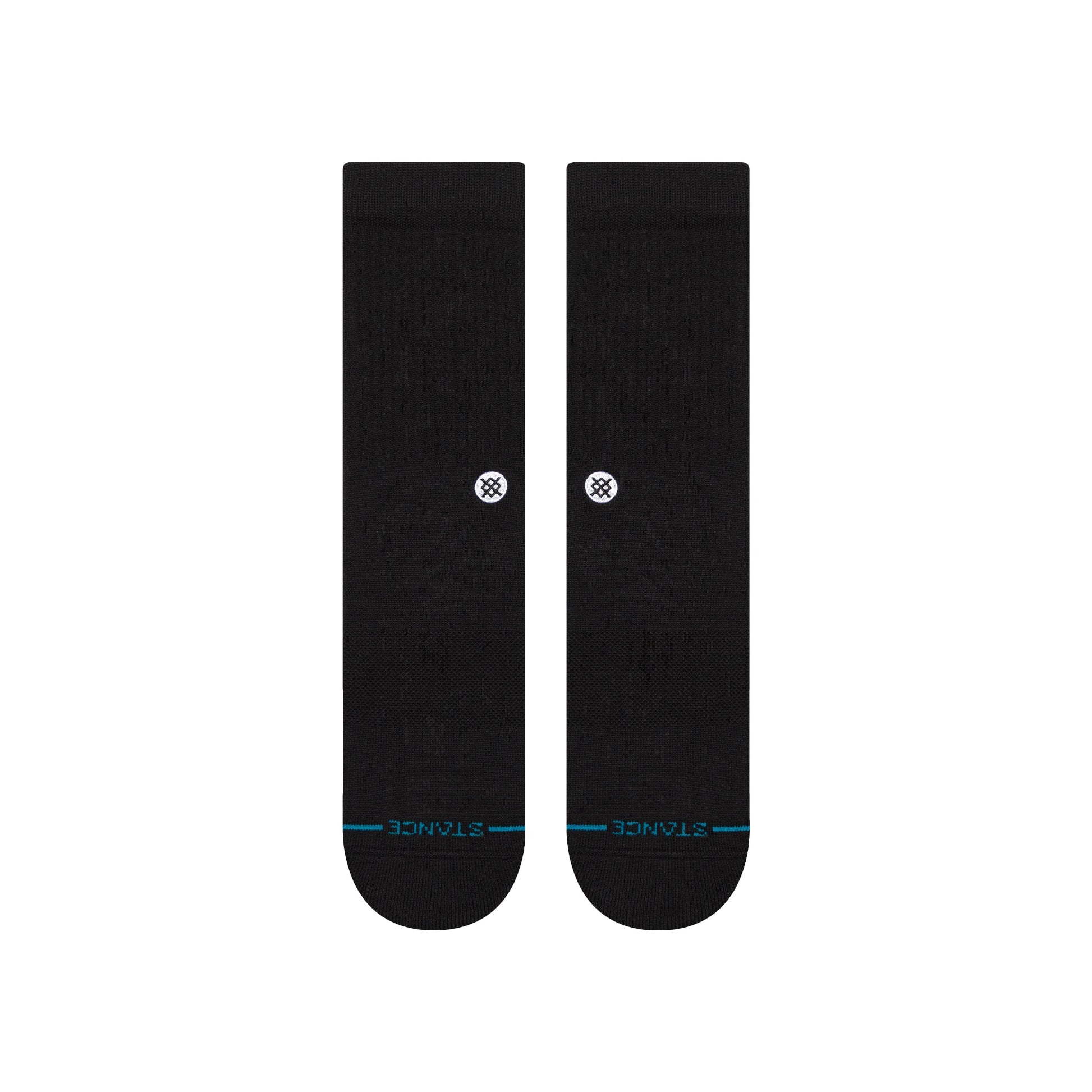 Stance Icon Crew Socks - Black and White