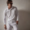 James Perse Sueded Jersey Rugby Shirt in White