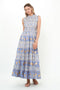 Oliphant Sleeveless Smocked Maxi- Marseille Blue