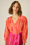 Natalie Martin Kate Long Sleeve Maxi - Sea Glass Pink/Coral Combo