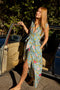 Natalie Martin Nico Sleeveless Maxi with Sash - Lehua Sea Print