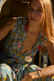 Natalie Martin Nico Sleeveless Maxi with Sash - Lehua Sea Print