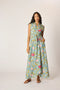 Natalie Martin Nico Sleeveless Maxi with Sash - Lehua Sea Print