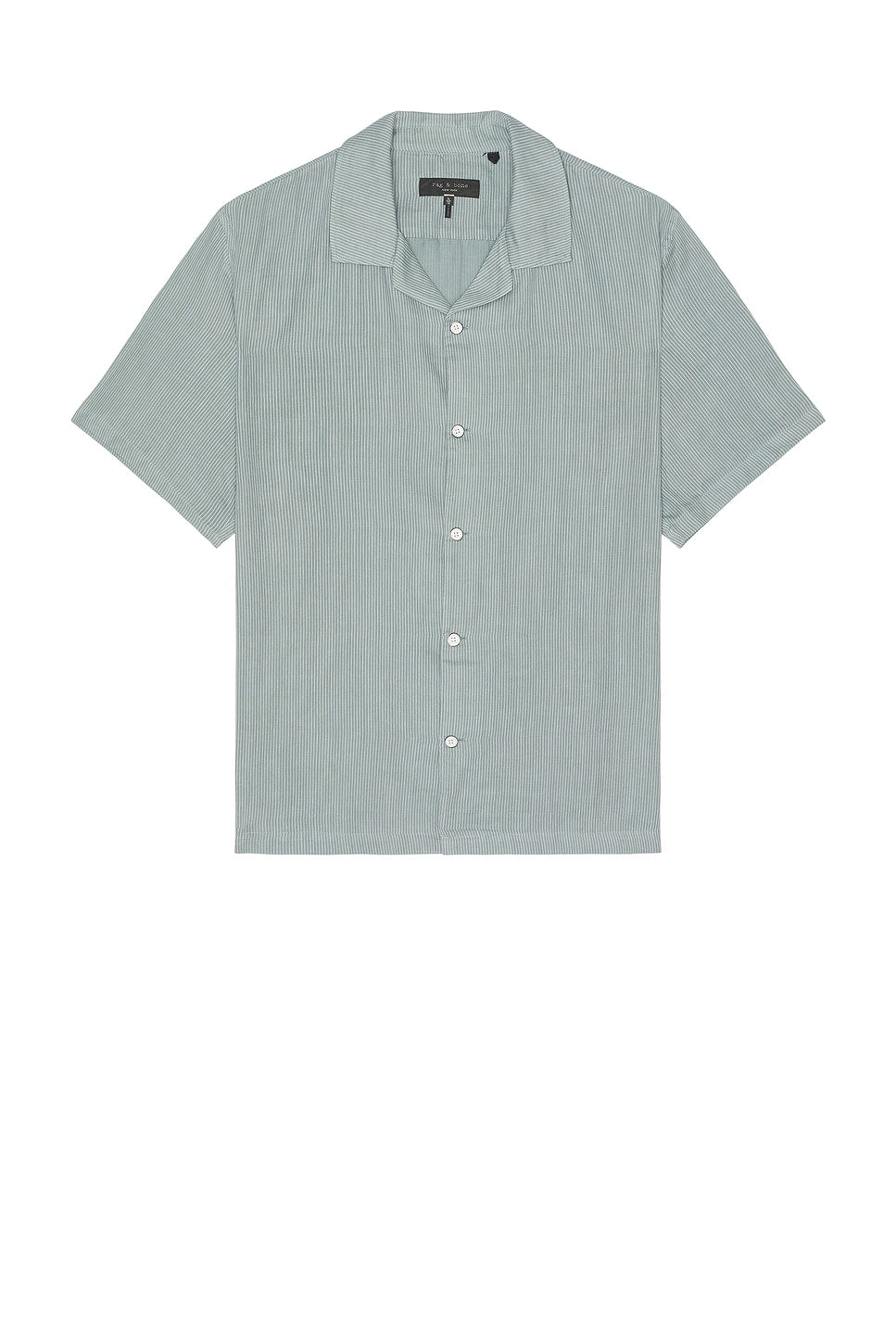 Rag & Bone Avery Gauze Shirt - Stone Blue Stripe
