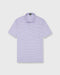 Sid Mashburn Short-Sleeved Polo Heather Lavender/White Stripe Jersey