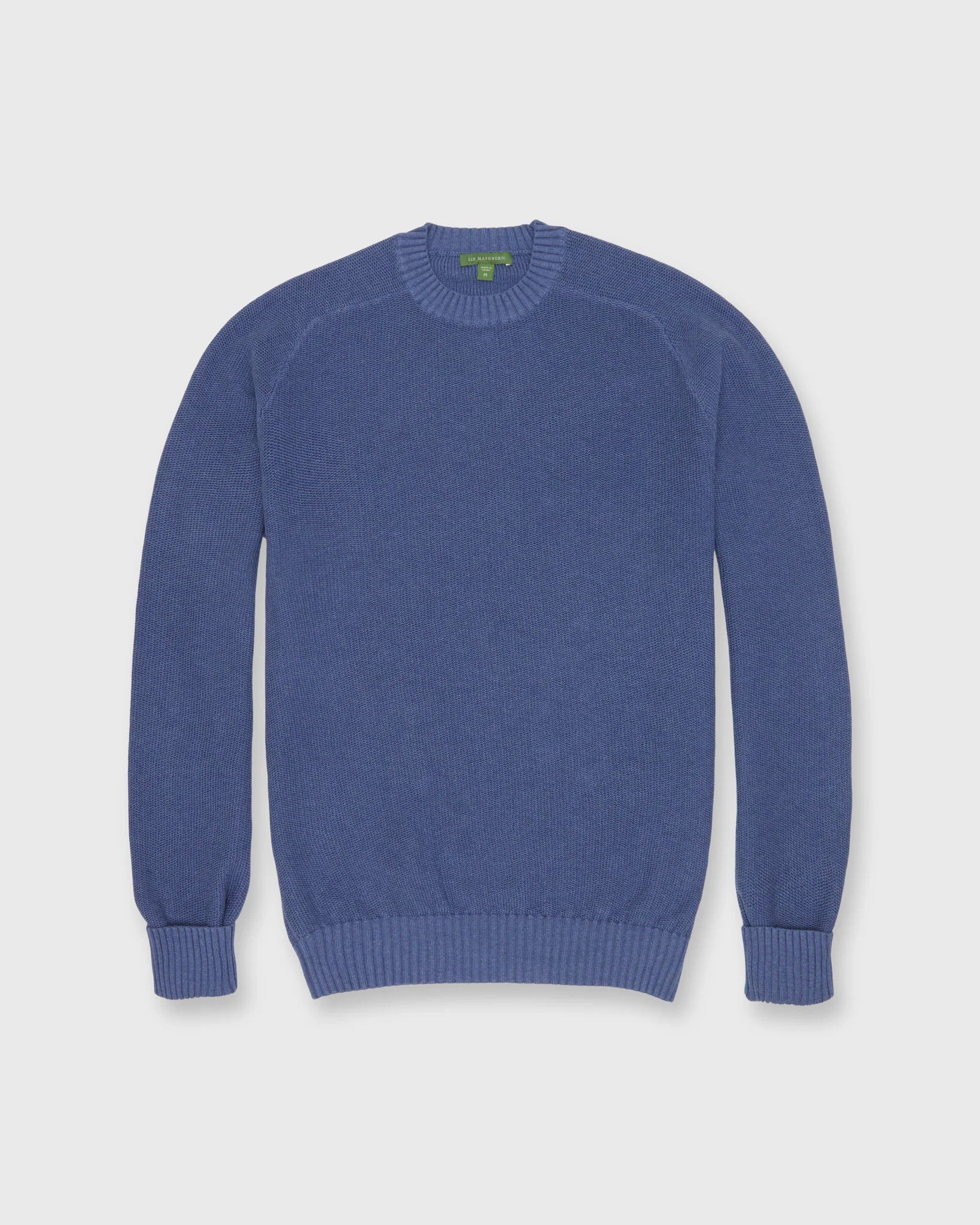 Sid Mashburn Lightweight Cotton/ Linen Beach Crewneck Sweater- Ink
