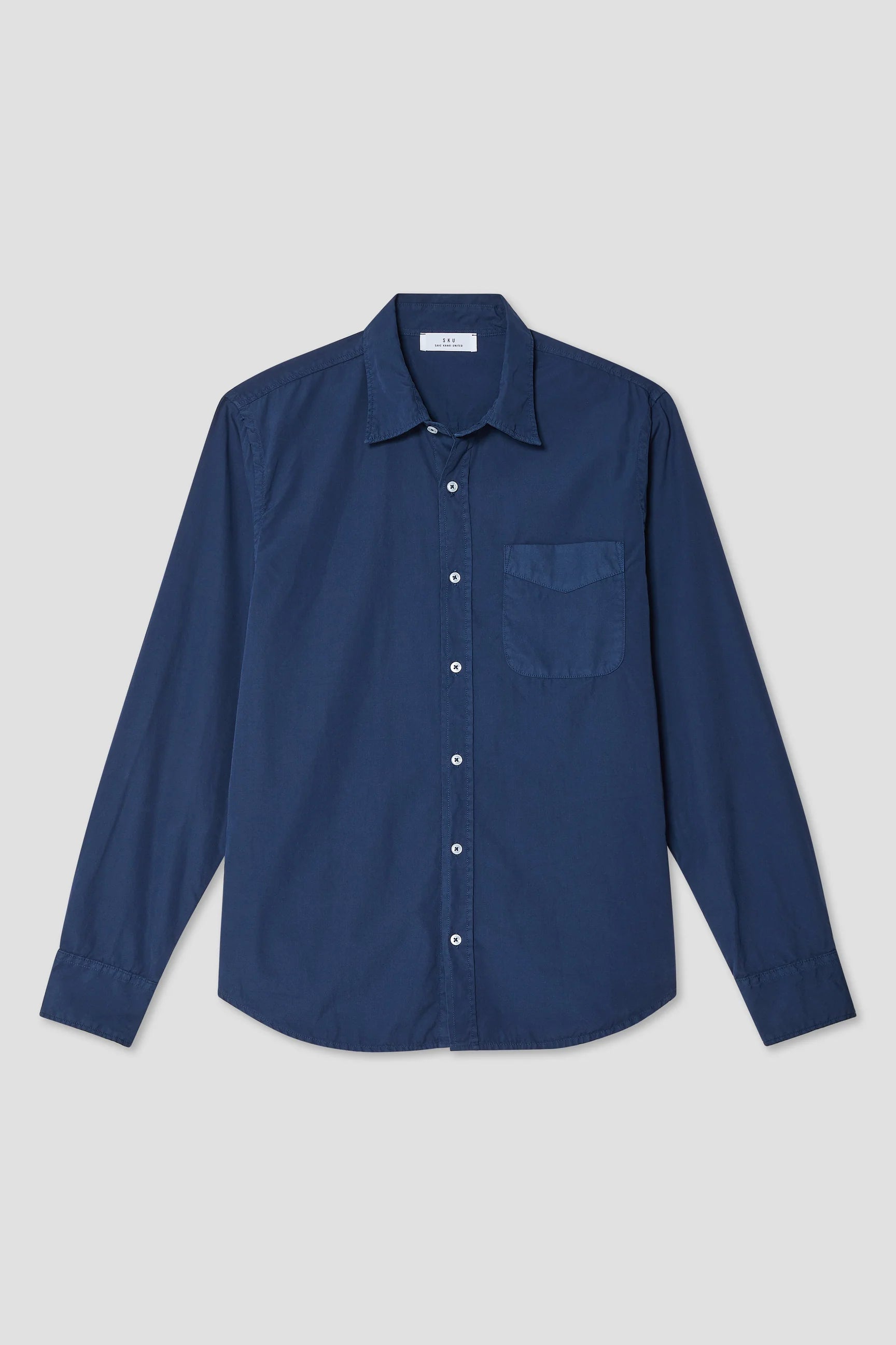 Save Khaki United Poplin Standard Shirt - Surf