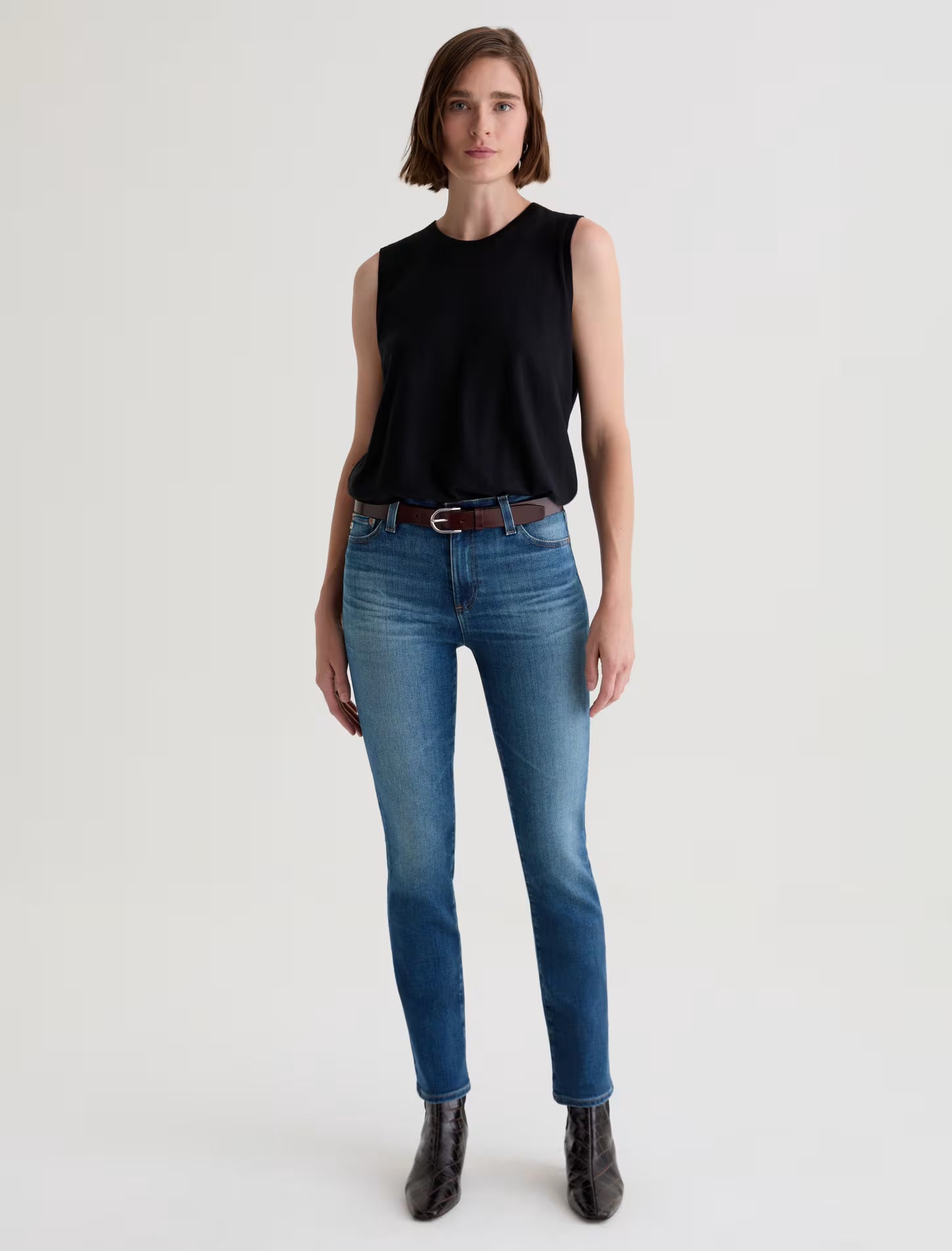 AG Mari Mid Rise Slim Straight - 12 Years Assumption