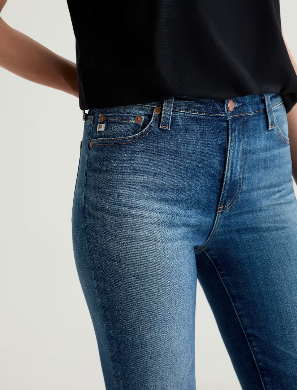 AG Mari Mid Rise Slim Straight - 12 Years Assumption