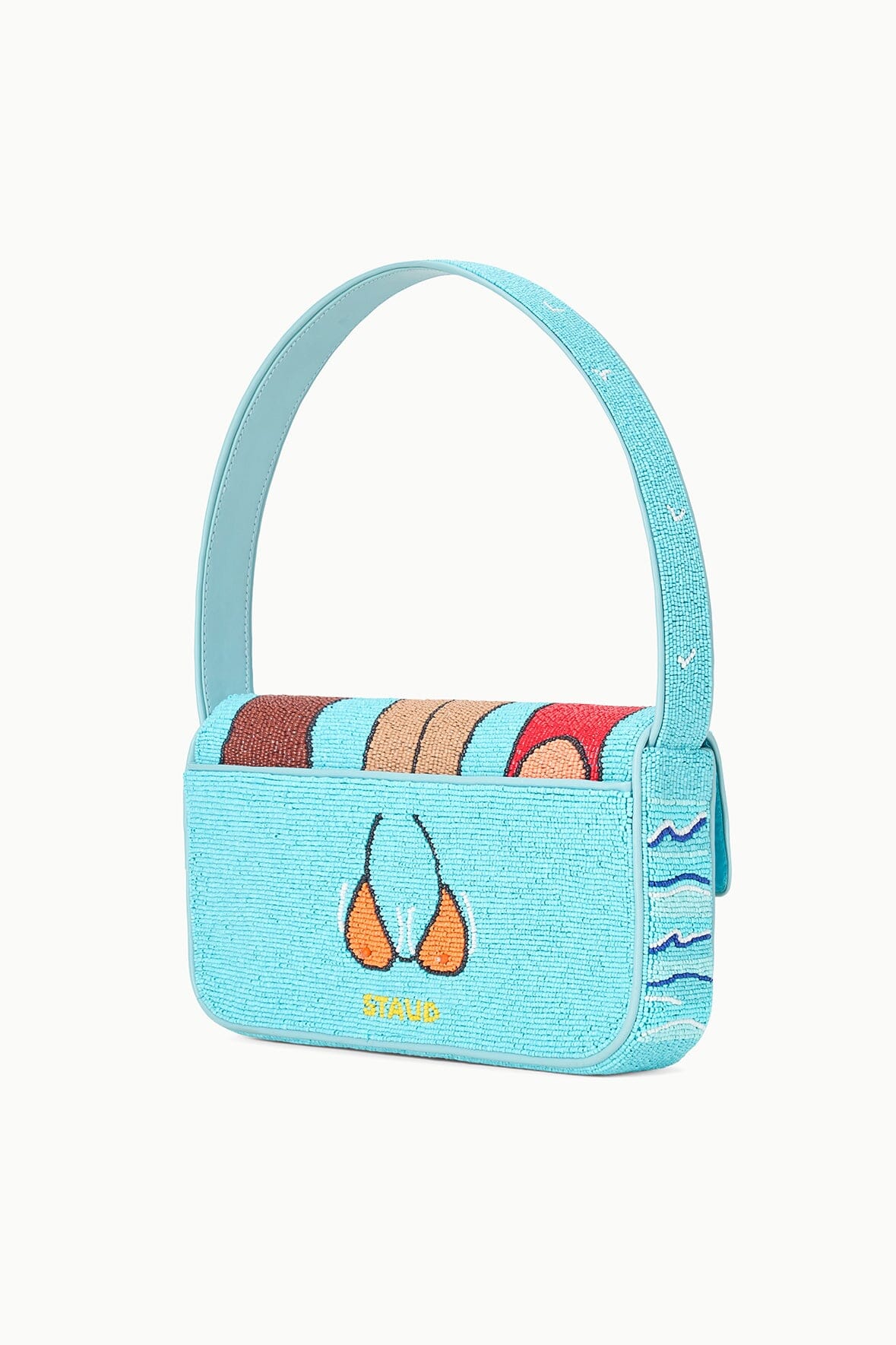 Staud Tommy Beaded Bag  - Beach Bum