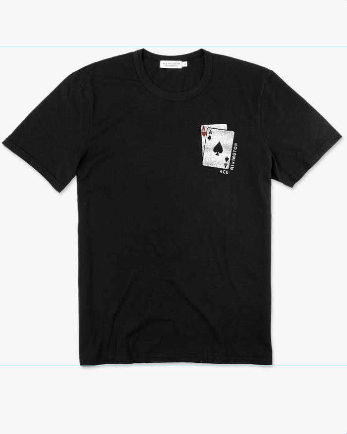 Ace Rivington Supima Tee - Crewneck SS - All In Black