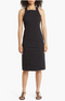 Theory Racerback Dress in Good Linen - Black
