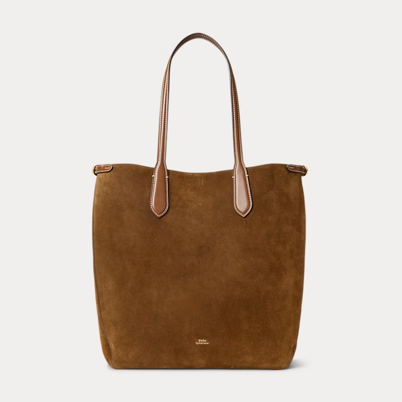 Polo Ralph Lauren Bellport Suede North-South Tote - Cinnamon