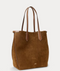 Polo Ralph Lauren Bellport Suede North-South Tote - Cinnamon