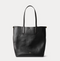 Polo Ralph Lauren Bellport Leather North-South Tote -Black