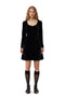 Ganni Velvet Jersey Mini Dress
