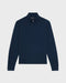 Theory Hilles Quarter-Zip Sweater in Cashmere - Baltic