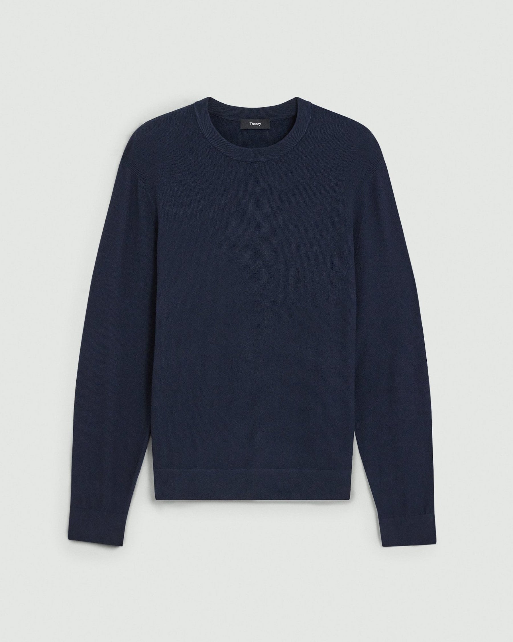 Theory Riland Crewneck Sweater in Light Bilen - Baltic